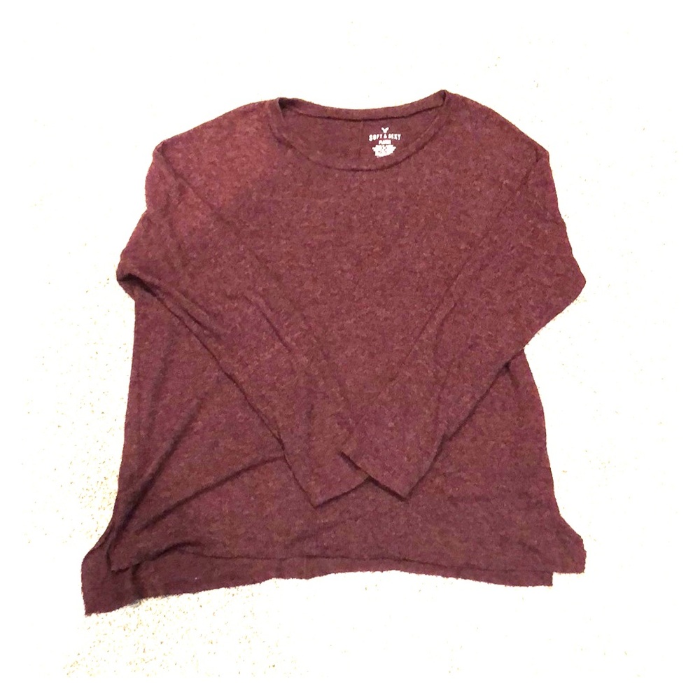 Dark pink American Eagle Soft and Sexy sweater